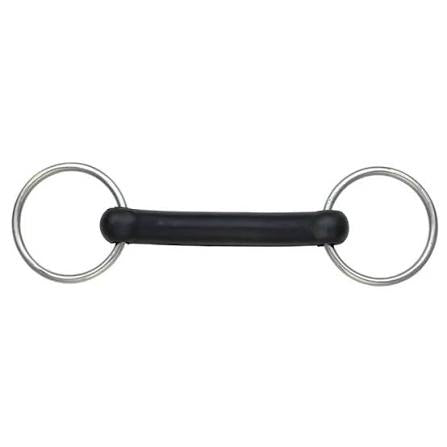 Shires flexible rubber mouth snaffle bit
