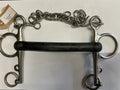 Pelham bit hard rubber Mullen mouth