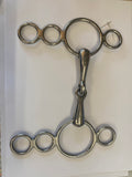 JHL 3 ring snaffle single joint Dutch gag 4”&6”