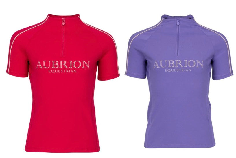 Shires Aubrion Short Sleeve Base Layer - Young Rider
