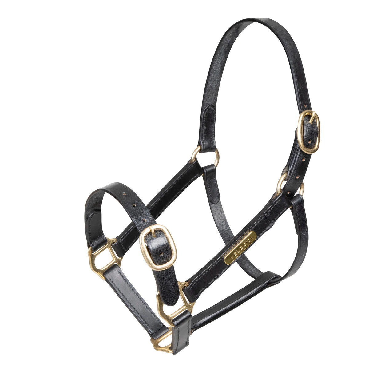 Shires Velociti Gara Fully Adjustable Leather Headcollar