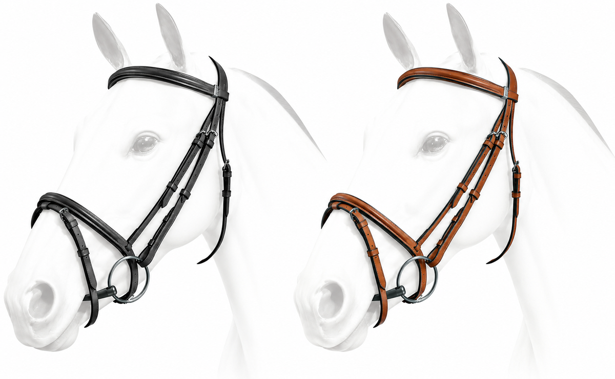 Equipe Emporio Plain Raised Flash Padded Bridle