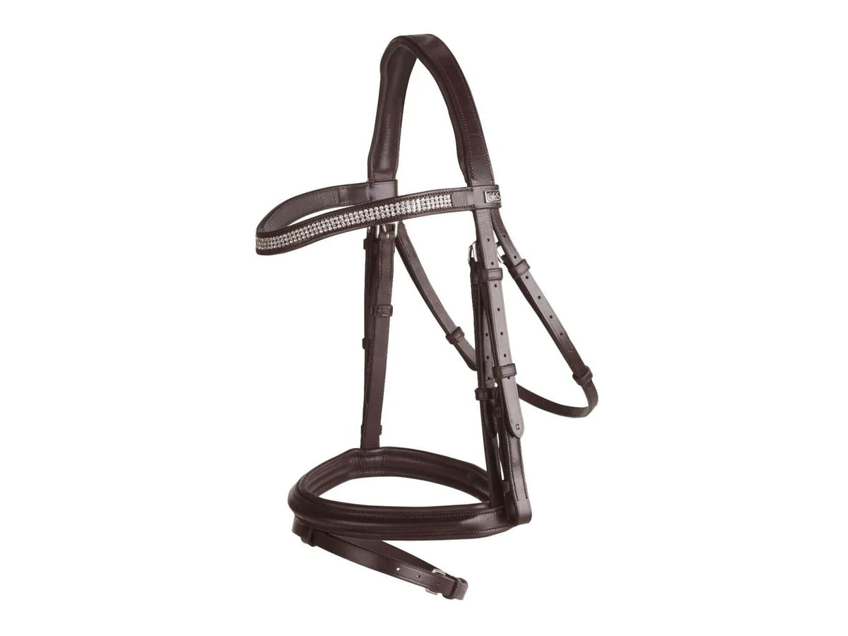 GFS Monarch Crystal Flash Bridle with Reins