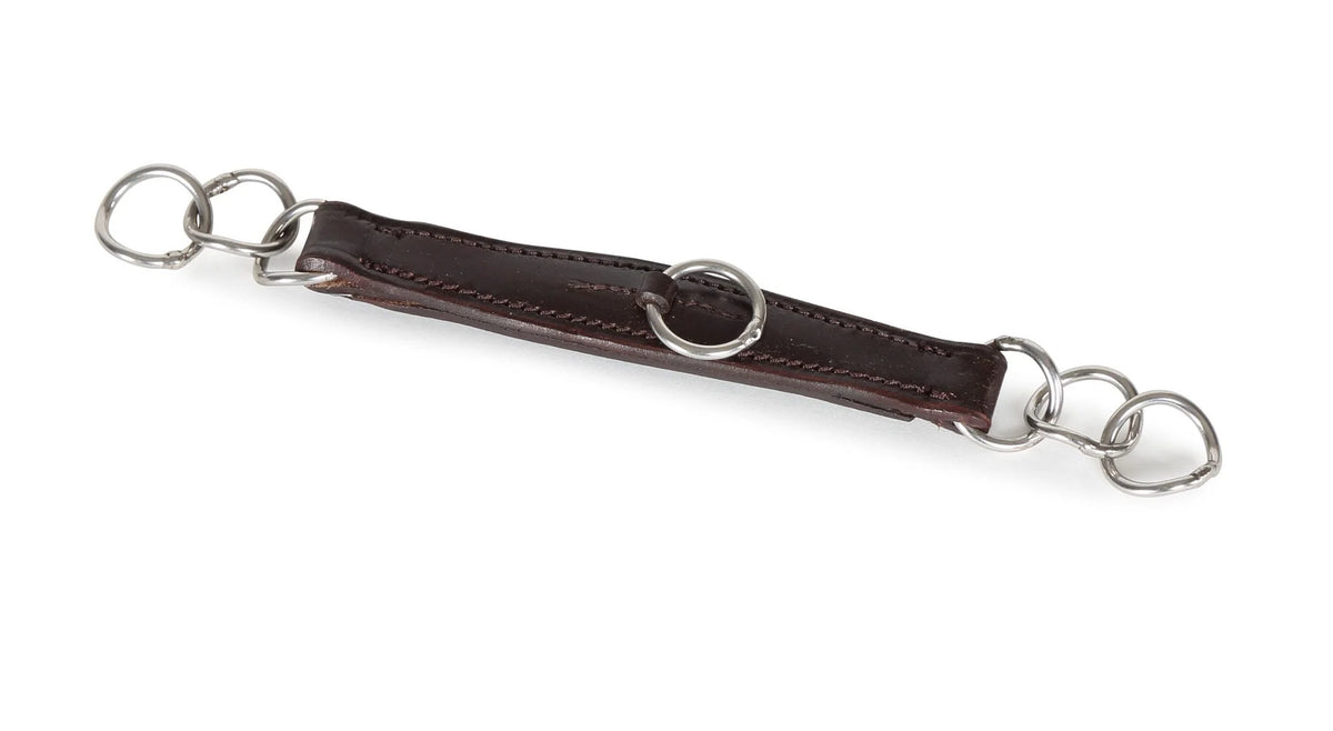 Shires Velociti Gara Leather Curb Chain