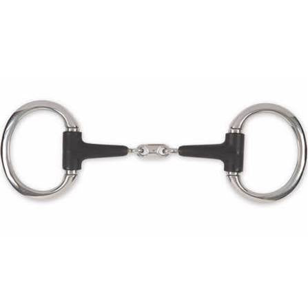 Shires Equikind + peanut link lozenge eggbutt rubber bit