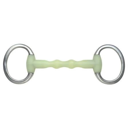 Shires Equikind ripple Mullen mouth ripple eggbutt bit