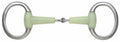 Shires Equikind single jointed snaffle eggbutt flat ring bit