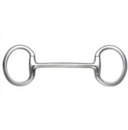 Shires flat ring Mullen mouth eggbutt bit
