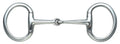 Shires flat ring jointed Eggbutt snaffle bit